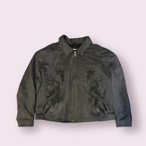 3XL Fashion Nova “Horses” Suede Jacket
